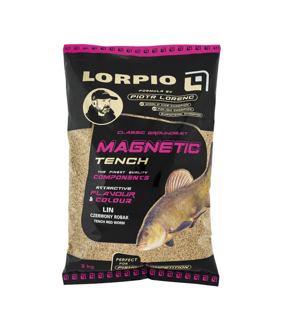 Zanęta Lorpio Magnetic Tench Lin Czerowny Robak Tench Red Worm 2KG