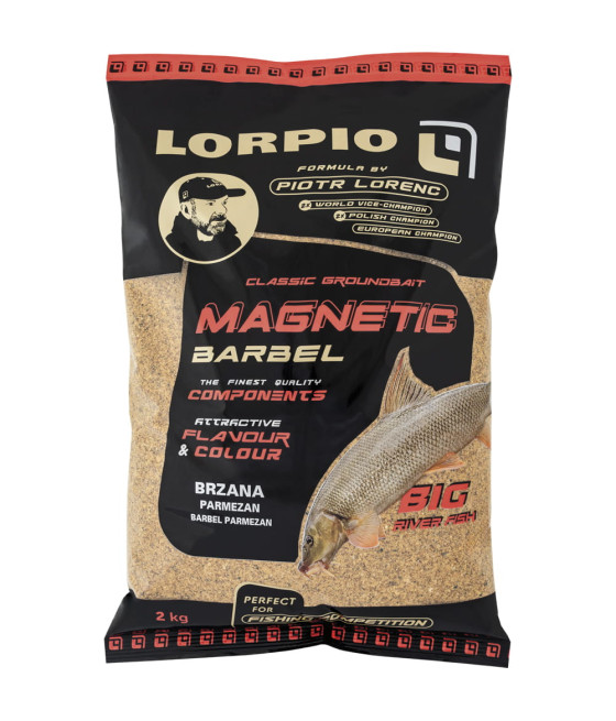 Zanęta Lorpio Magnetic Barbel Brzana Parmezan Barbel Parmezan 2KG