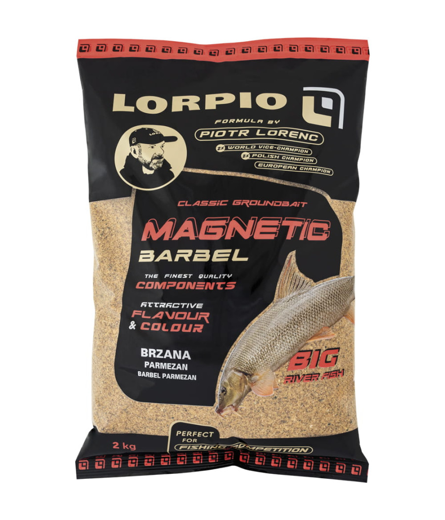 Zanęta Lorpio Magnetic Barbel Brzana Parmezan Barbel Parmezan 2KG