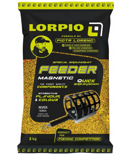 Zanęta Lorpio Feeder Magnetic RIVER RZEKA 2kg LESZCZ/JAŹ/KLEŃ/BRZANA