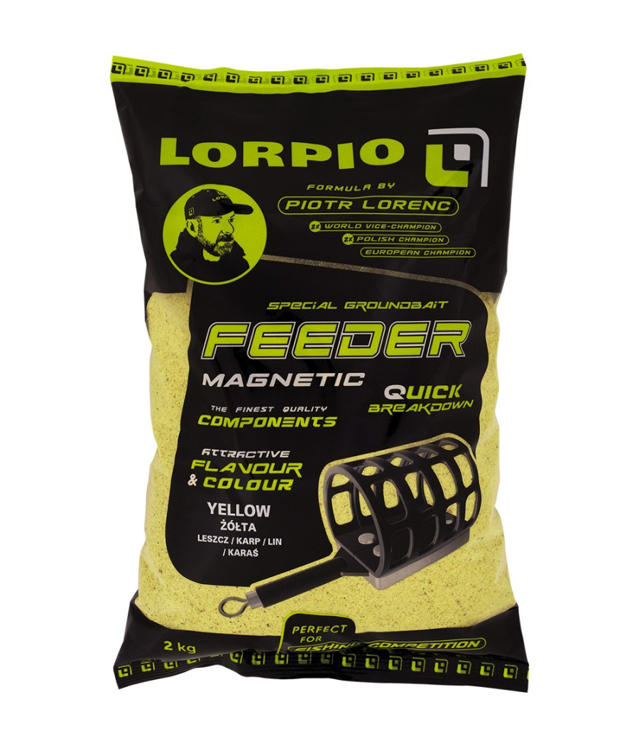 Zanęta Lorpio Feeder Magnetic YELLOW ŻÓŁTA 2kg LESZCZ/KARP/LIN/KARAŚ Zanęta Lorpio Feeder Magnetic YELLOW ŻÓŁTA 2kg LESZCZ/KARP/LIN/KARAŚ