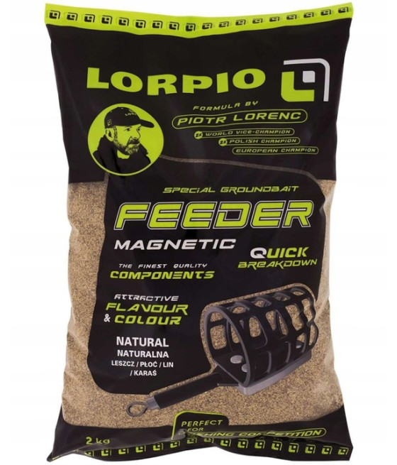 Zanęta Lorpio Feeder Magnetic NATURAL NATURALNA 2kg LESZCZ/PŁOĆ/LIN/KARAŚ