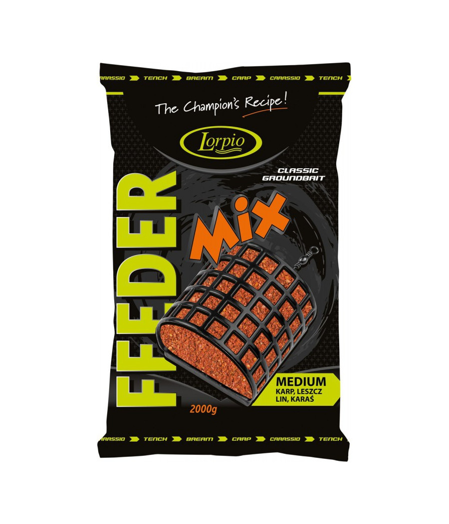 Zanęta Lorpio Feeder Mix MEDIUM 2kg KARP/LESZCZ/LIN/KARAŚ Zanęta Lorpio Feeder Mix MEDIUM 2kg KARP/LESZCZ/LIN/KARAŚ