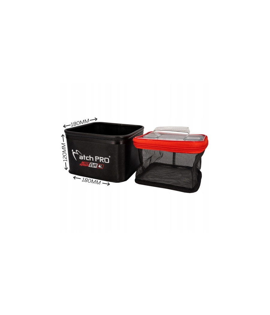 MatchPRO POJEMNIK Z SIATKĄ MPRO SYSTEM EVA 4L 18x18x12 cm MatchPRO POJEMNIK Z SIATKĄ MPRO SYSTEM EVA 4L 18x18x12 cm