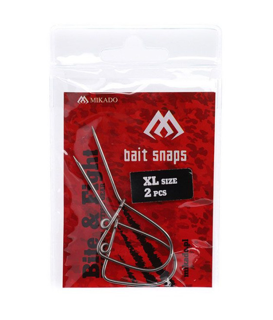 Agrafka do żywca na suma Mikado CATFISH LIVE BAIT SNAP, rozmiar XL 2 SZT