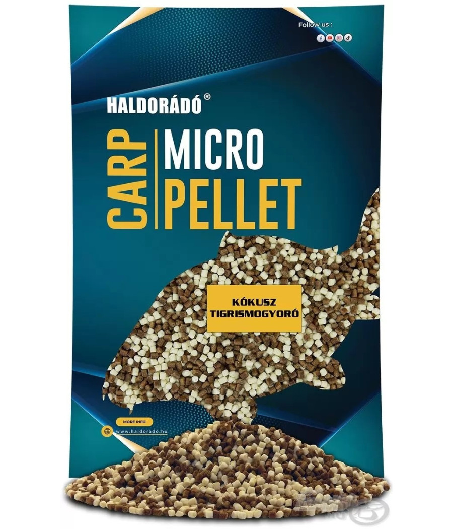 MICRO PELLET HALDORADO CARP METHOD FEEDER - KOKOS & ORZECH TYGRYSI 600g MICRO PELLET HALDORADO CARP METHOD FEEDER - KOKOS & ORZECH TYGRYSI 600g