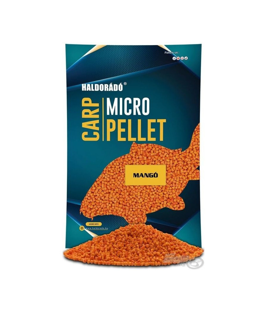 MICRO PELLET HALDORADO CARP METHOD FEEDER MANGO 600g MICRO PELLET HALDORADO CARP METHOD FEEDER MANGO 600g
