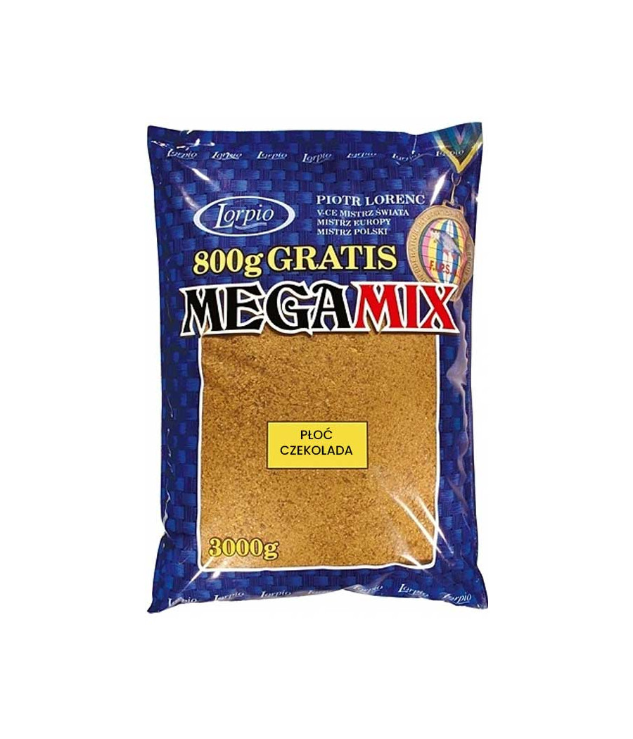 Zanęta Lorpio Mega Mix PŁOĆ CZEKOLADA 3kg Zanęta Lorpio Mega Mix PŁOĆ CZEKOLADA 3kg