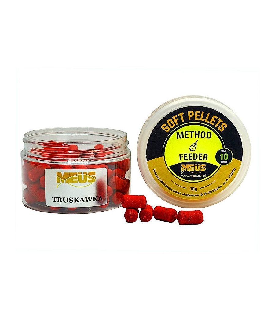 Soft Pellet 10mm TRUSKAWKA Pellet Haczykowy MEUS Soft Pellet 10mm TRUSKAWKA Pellet Haczykowy MEUS