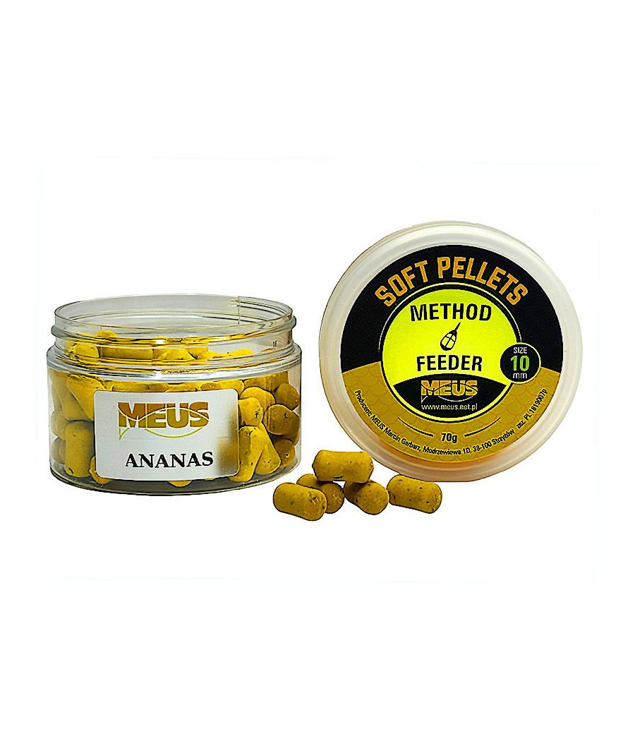 Soft Pellet 10mm ANANAS Pellet Haczykowy MEUS Soft Pellet 10mm ANANAS Pellet Haczykowy MEUS
