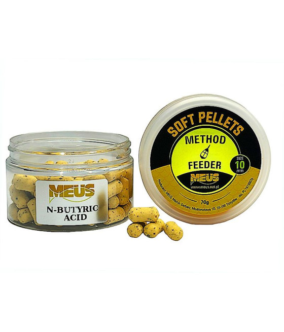 Soft Pellet 10mm N-BUTYRIC ACID SKISŁE MASŁO Pellet Haczykowy MEUS