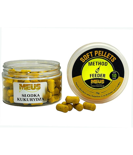 Soft Pellet 10mm SŁODKA KUKURYDZA Pellet Haczykowy MEUS