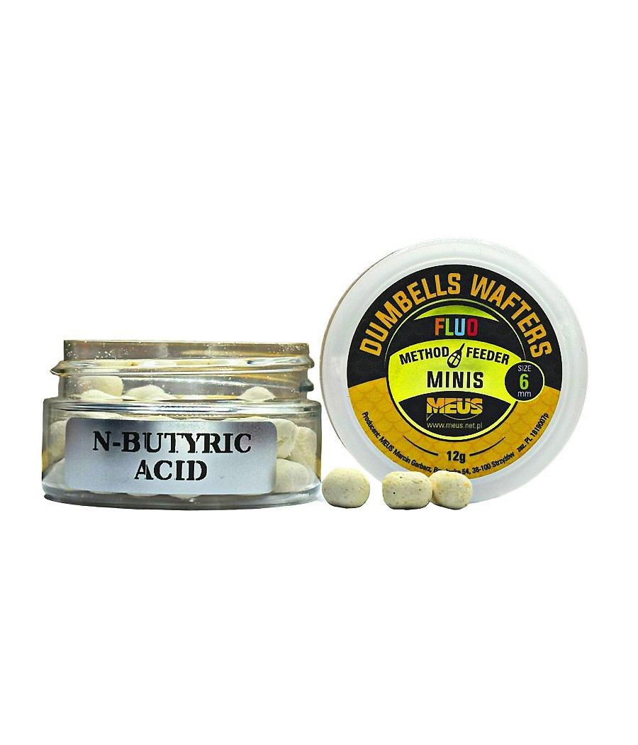 Kulki Dumbells Wafters N-BUTYRIC SKISŁE MASŁO 6mm MINIS MEUS Kulki Dumbells Wafters N-BUTYRIC SKISŁE MASŁO 6mm MINIS MEUS