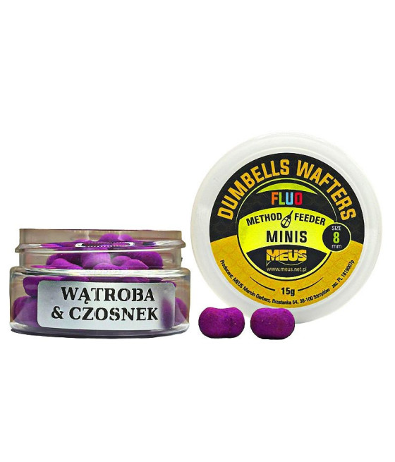 Kulki Dumbells Wafters WĄTROBA CZOSNEK 8mm MINIS MEUS