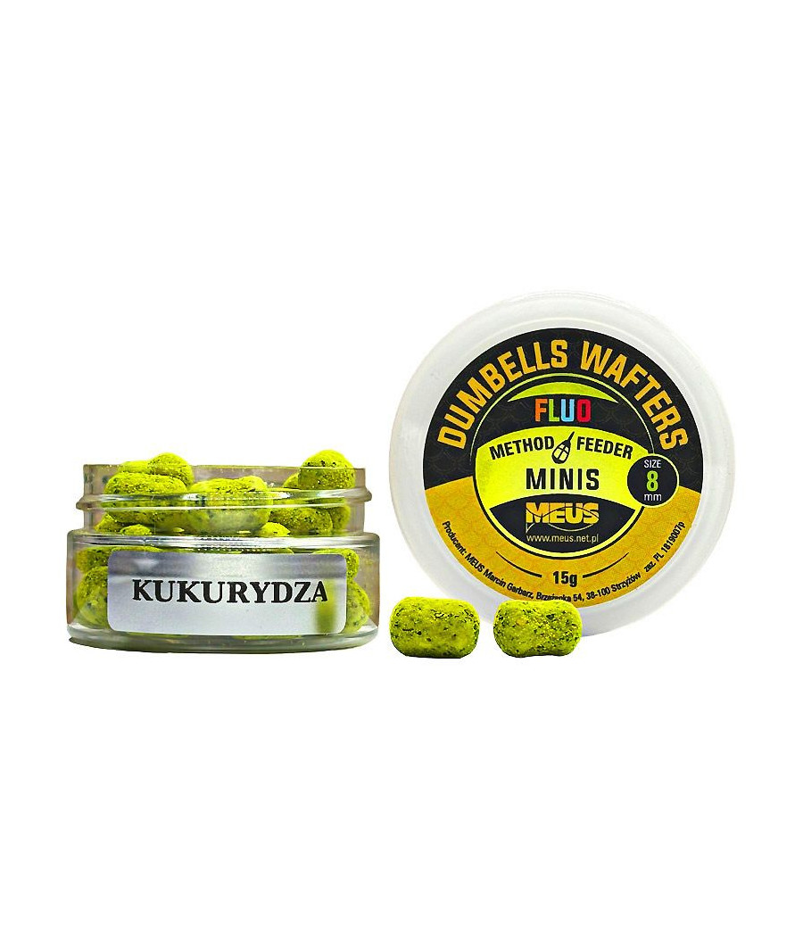 Kulki Dumbells Wafters KUKURYDZA 8mm MINIS MEUS Kulki Dumbells Wafters KUKURYDZA 8mm MINIS MEUS
