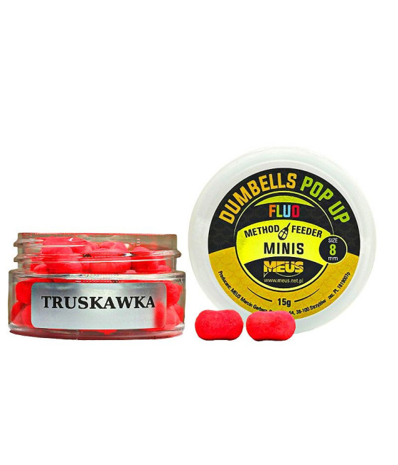 Kulki Dumbells Pop Up TRUSKAWKA 8mm MINIS MEUS