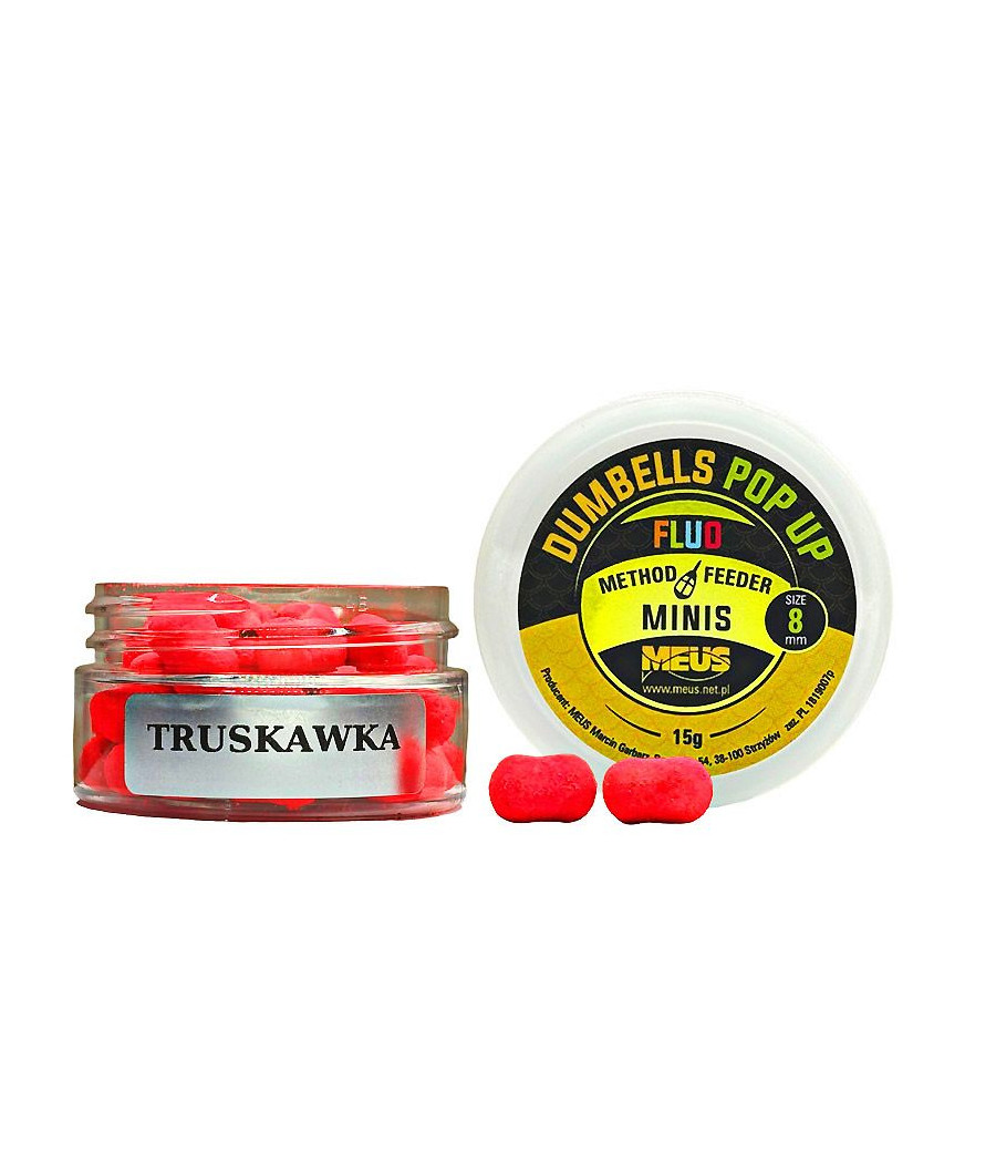 Kulki Dumbells Pop Up TRUSKAWKA 8mm MINIS MEUS Kulki Dumbells Pop Up TRUSKAWKA 8mm MINIS MEUS