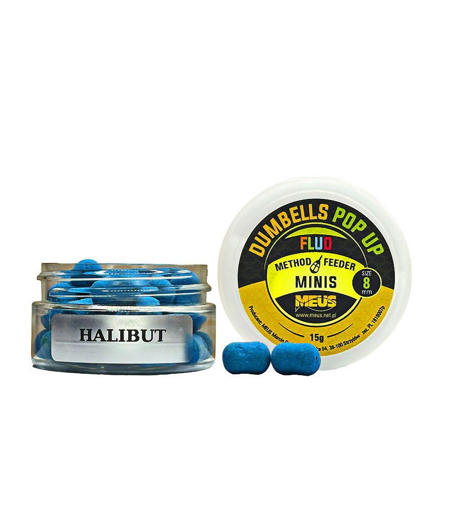 Kulki Dumbells Pop Up HALIBUT 8mm MINIS MEUS Kulki Dumbells Pop Up HALIBUT 8mm MINIS MEUS