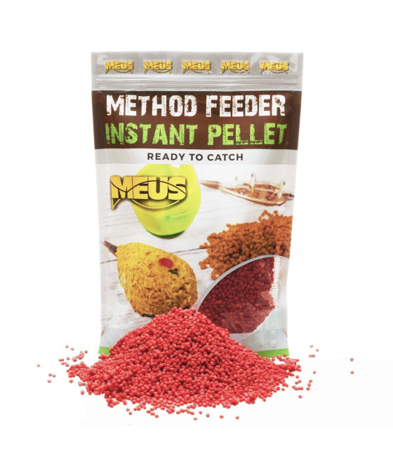 Instant Pellet Ready Namoczony 2mm TRUSKAWKA Method Feeder 700g MEUS