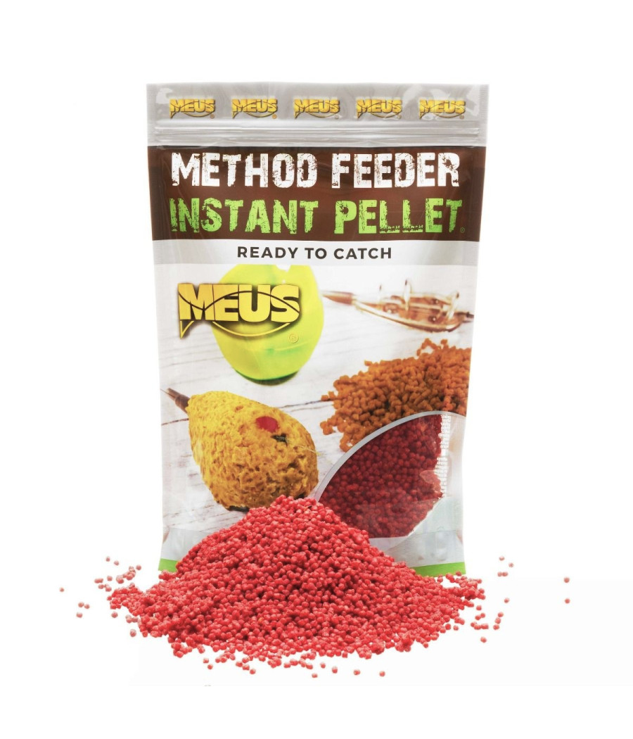 Instant Pellet Ready Namoczony 2mm TRUSKAWKA Method Feeder 700g MEUS Instant Pellet Ready Namoczony 2mm TRUSKAWKA Method Feeder 700g MEUS