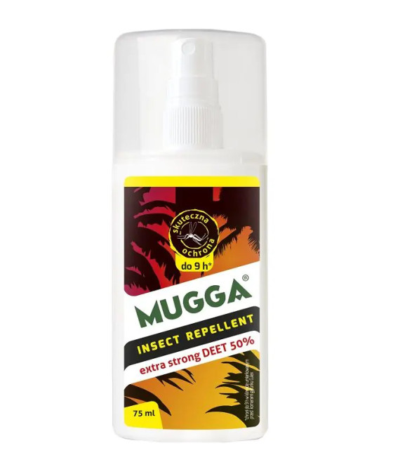 MUGGA STRONG 50% DEET 75ml Spray na komary kleszcze