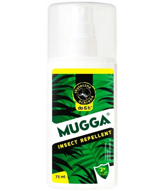 MUGGA 9,5% DEET 75ml Spray dla dzieci na komary kleszcze