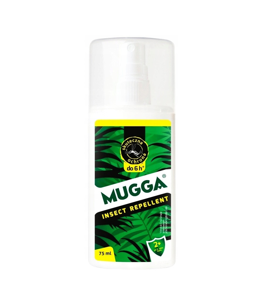 MUGGA 9,5% DEET 75ml Spray dla dzieci na komary kleszcze