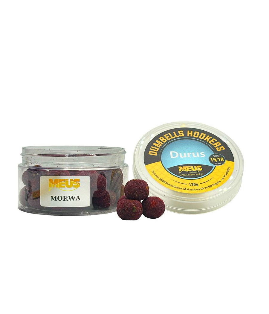 Kulki Dumbellsy Haczykowe 15/18mm ZIELONY PIEPRZ Tonąca Durus MEUS