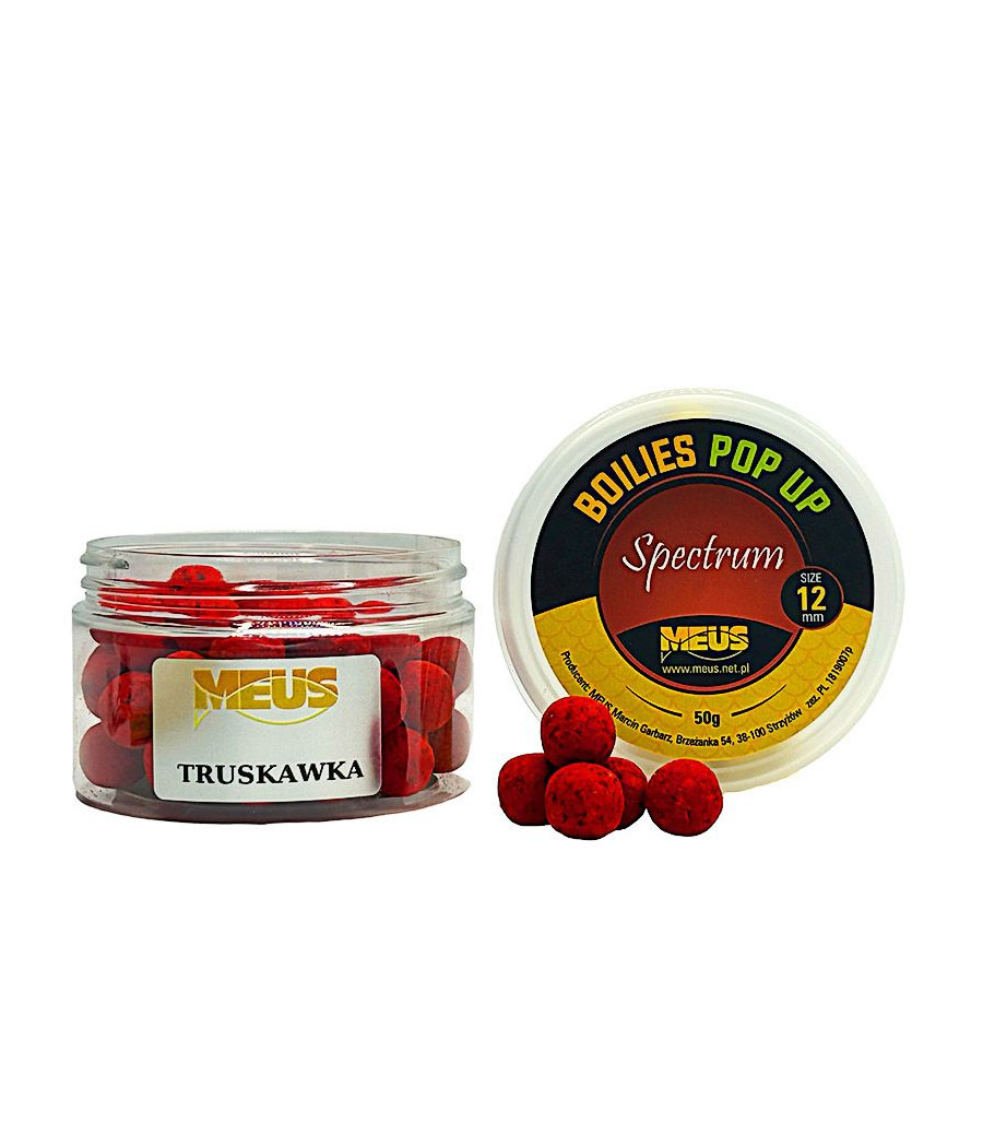 Kulki Haczykowe Pop-Up 12mm TRUSKAWKA Spectrum MEUS Kulki Haczykowe Pop-Up 12mm TRUSKAWKA Spectrum MEUS