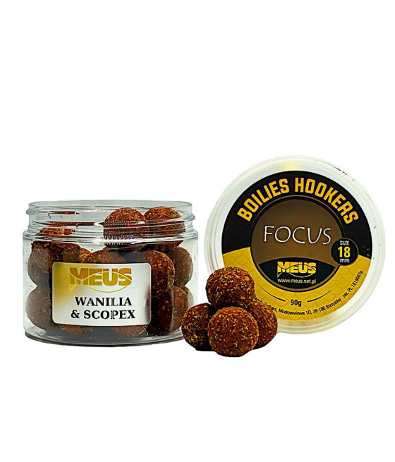 Kulka Haczykowe 18mm WANILIA SCOPEX Tonąca MEUS Focus