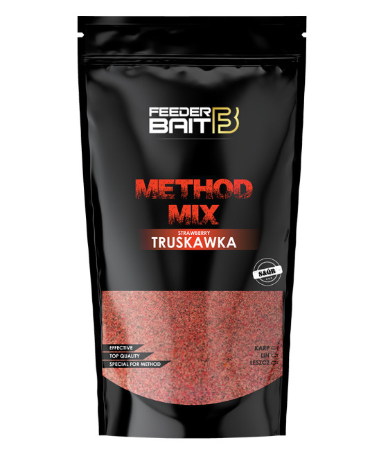 Feeder Bait Method Mix Truskawka 800g