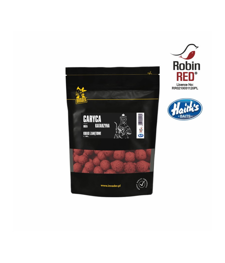 Kulki Zanętowe 20mm Caryca - Róża - 0,8 kg INVADER Kulki Zanętowe 20mm Caryca - Róża - 0,8 kg INVADER