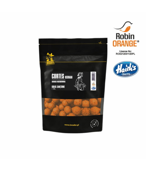 Kulki Zanętowe 20mm Cortes - Ananas/Brzoskwinia - 0,8 kg INVADER