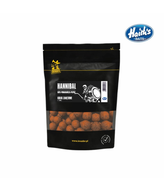 Kulki Zanętowe 20mm Hannibal - Kryl /Pomarańcza/ Pieprz - 0,8 kg INVADER