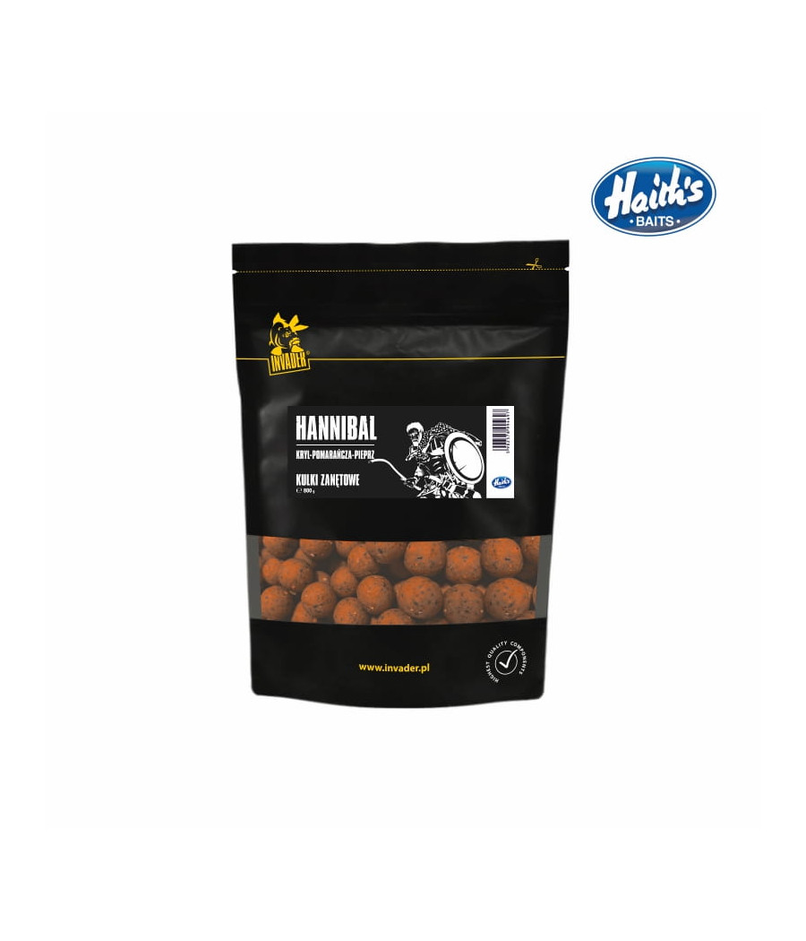 Kulki Zanętowe 20mm Hannibal - Kryl /Pomarańcza/ Pieprz - 0,8 kg INVADER Kulki Zanętowe 20mm Hannibal - Kryl /Pomarańcza/ Pieprz - 0,8 kg INVADER
