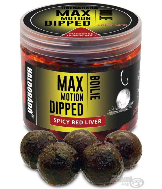 Kulki proteinowe Haldorado Max Motion Dipped Boilie 20mm Pikantna Czerwona Wątroba