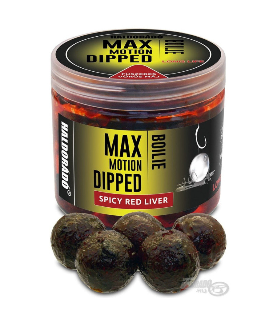 Kulki proteinowe Haldorado Max Motion Dipped Boilie 20mm Pikantna Czerwona Wątroba Kulki proteinowe Haldorado Max Motion Dipped Boilie 20mm Pikantna Czerwona Wątroba