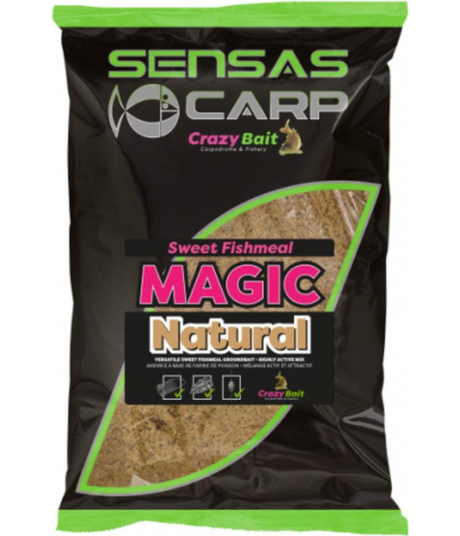 Zanęta SENSAS MAGIC Sweet Fishmeal Natural 2kg Zanęta SENSAS MAGIC Sweet Fishmeal Natural 2kg