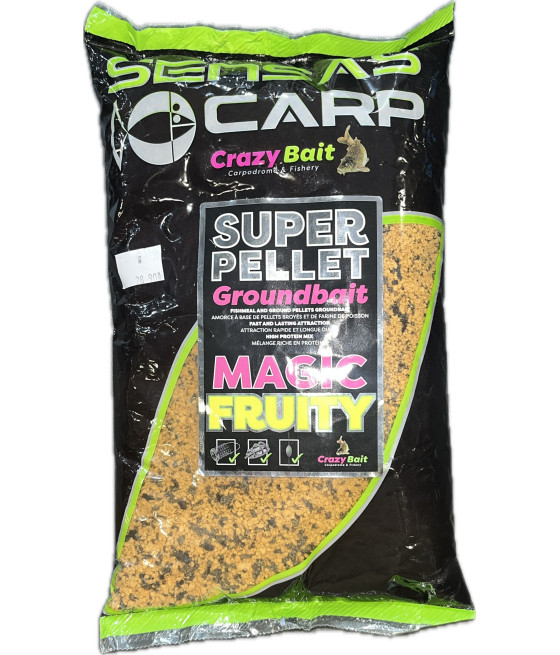 Zanęta SENSAS Super Pellet Magic Fruity Groundbait 1kg