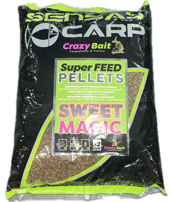 Pellet Super Feed Black Halibut 8mm 700g
