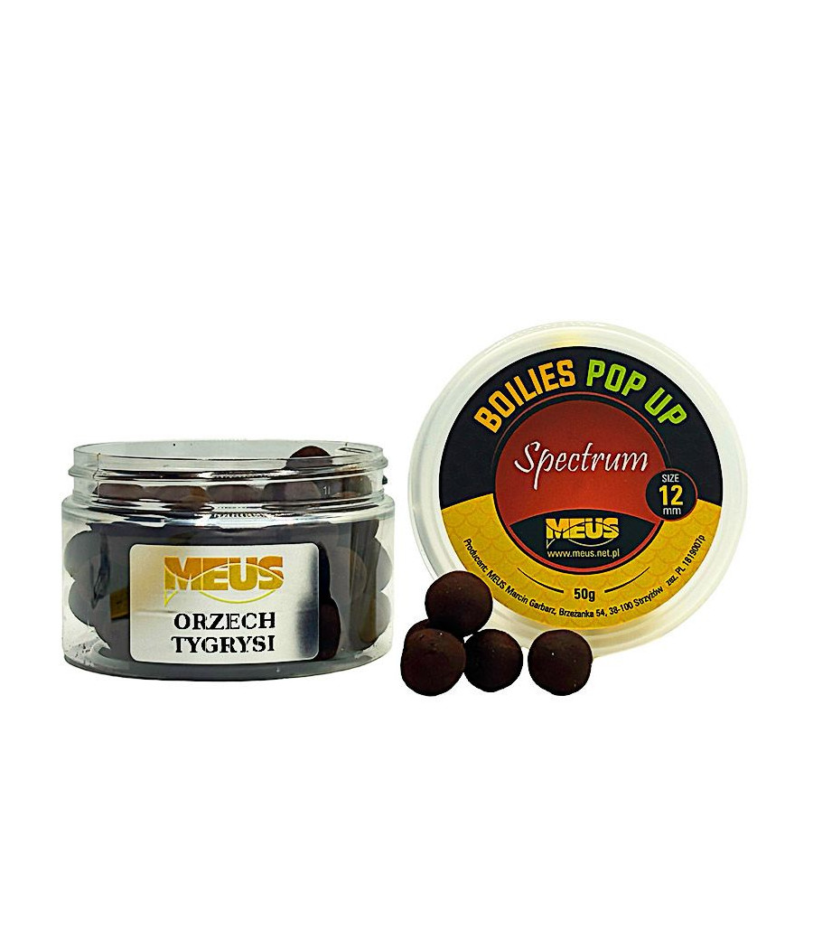 Kulki Haczykowe Pop-Up 12mm ORZECH TYGRYSI Spectrum MEUS