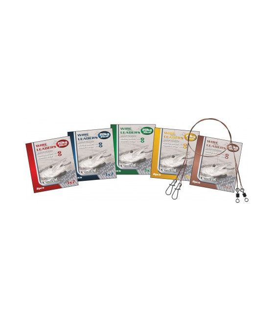Przypon stalowy MISTRALL WIRE LEADERS 25cm/7kg