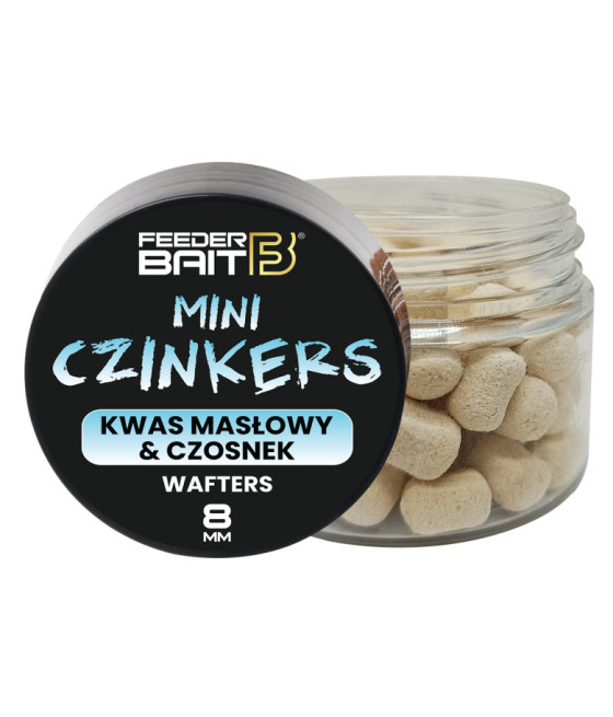 KULKI MINI CZINKERS KWAS MASŁOWY & CZOSNEK WAFTERS 8mm Feeder Bait