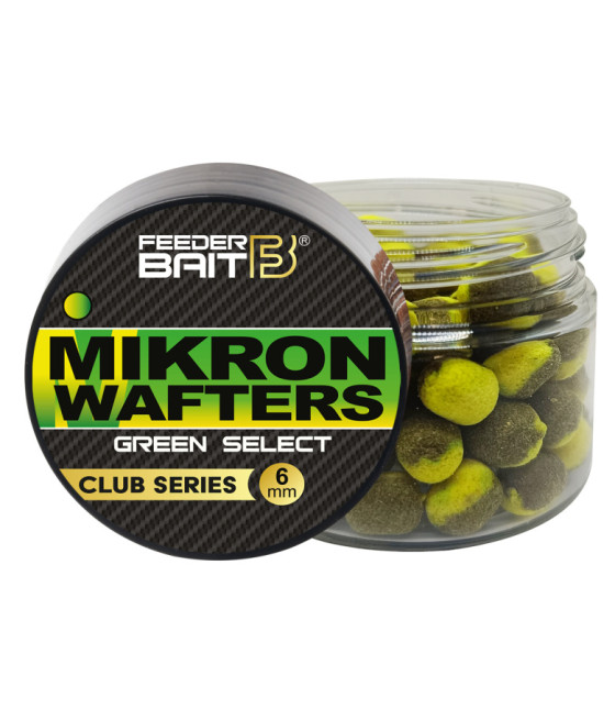 KULKI MIKRON WAFTERS GREEN SELECT 6mm Feeder Bait