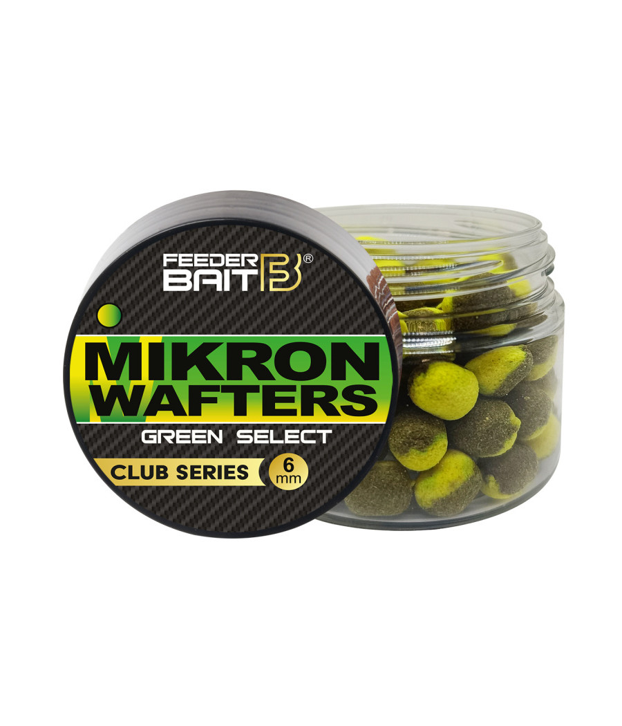 KULKI MIKRON WAFTERS GREEN SELECT 6mm Feeder Bait KULKI MIKRON WAFTERS GREEN SELECT 6mm Feeder Bait