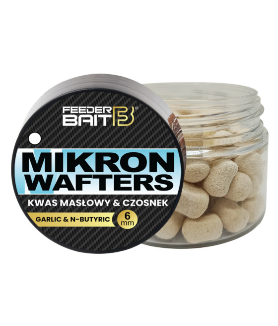 KULKI MIKRON WAFTERS KWAS MASŁOWY & CZOSNEK 6mm Feeder Bait