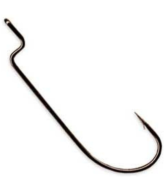 Haczyki SHIRO OFFSET WORM BLACK NIKIEL Z oczkiem size 8 10SZT