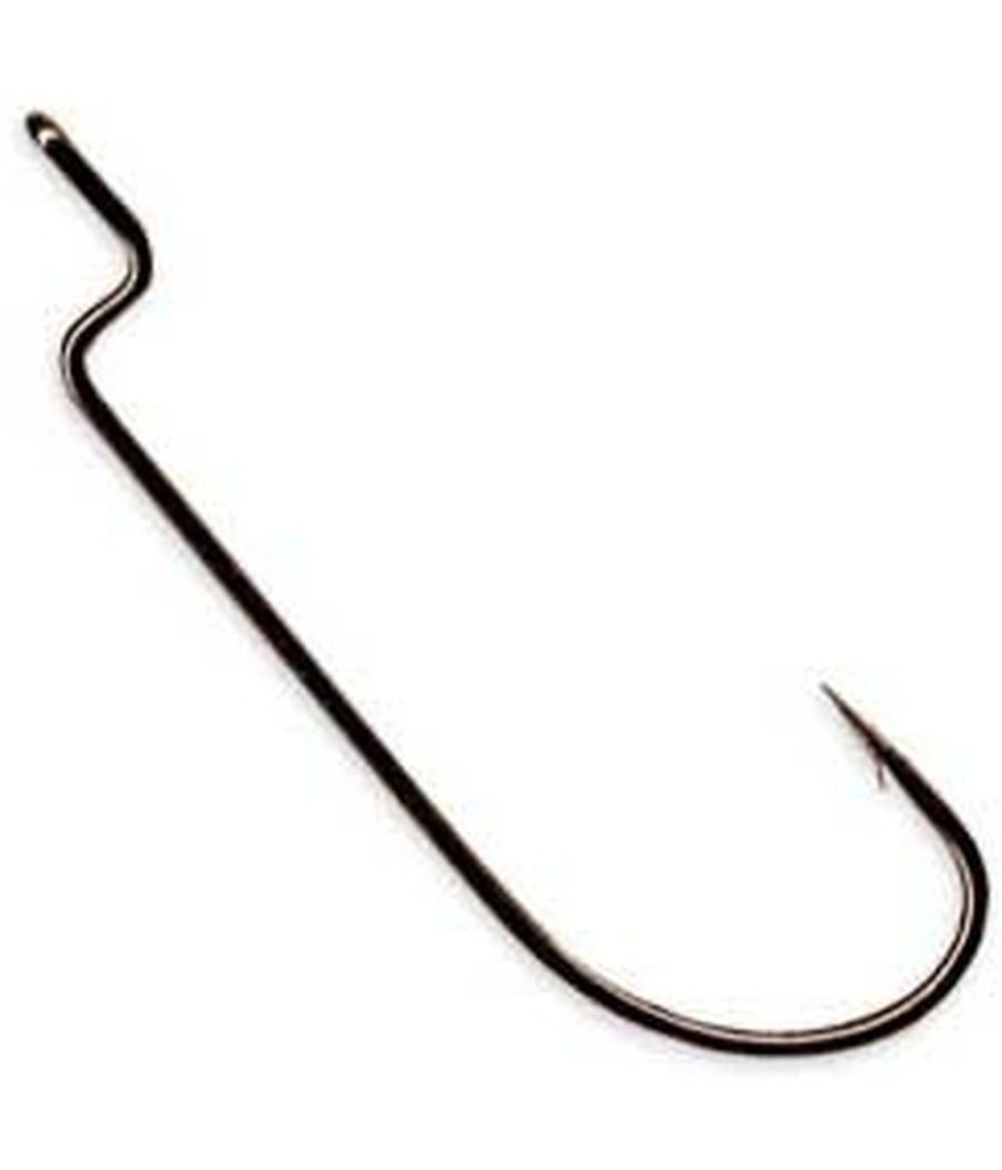 Haczyki SHIRO OFFSET WORM BLACK NIKIEL Z oczkiem size 8 10SZT
