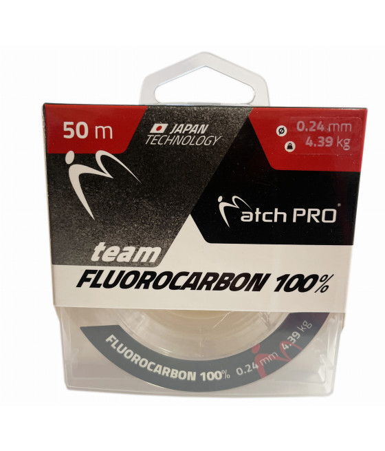 FLUOROCARBON 100% Matchpro Żyłka 50m 0,18mm/2,88kg