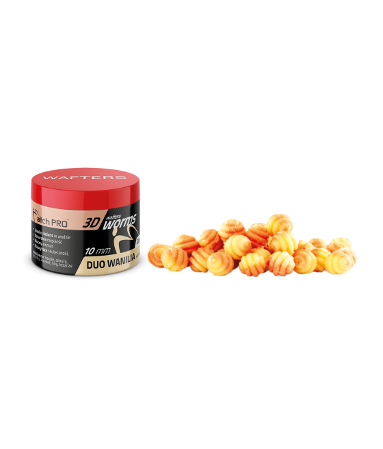 KULKI 3D WORMS WAFTERS DUO VANILLE 10mm 20g MatchPro